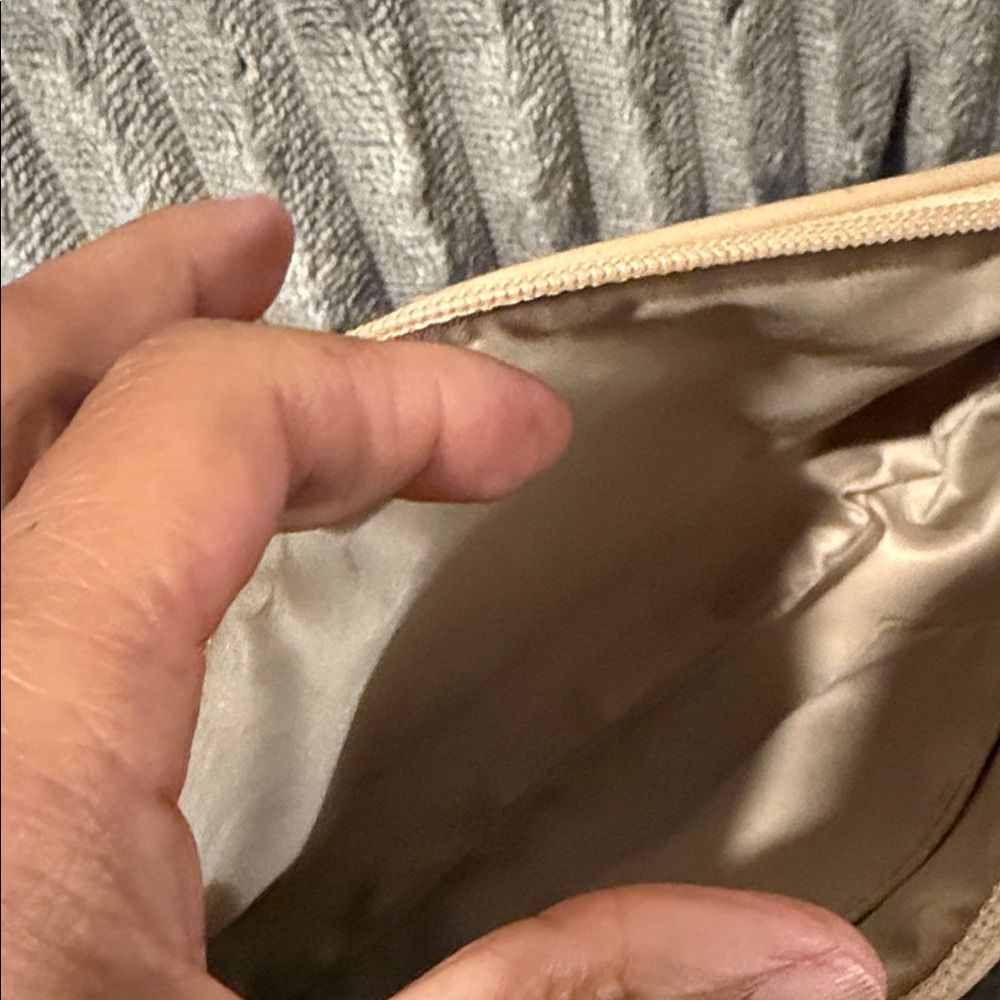 Coach Tan Wristlet with Red Emblem - Picture 3 of 3